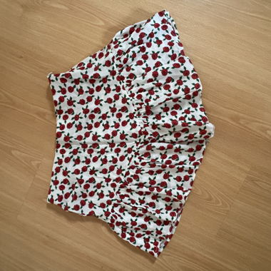 Zara Floral Shorts Skirt