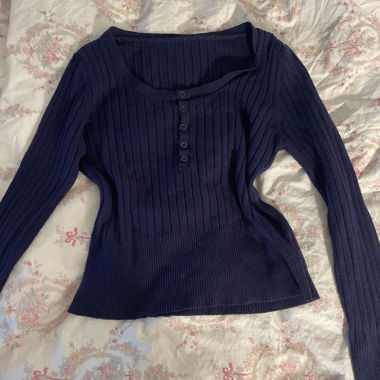 Dark blue top