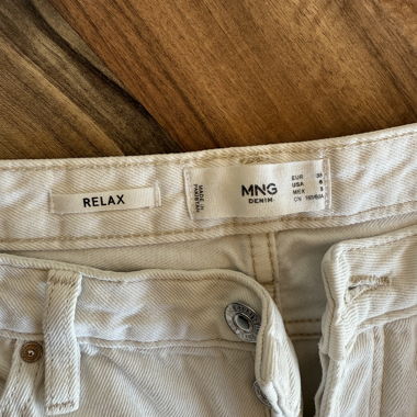 Mango Denim White Jeans Gr. 38
