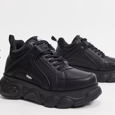 Neue Vegan Buffalo Corin trainer in Black