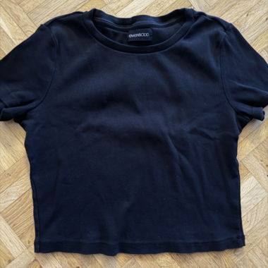 Crop-top noir