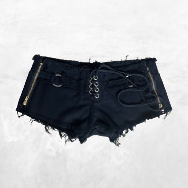 Schwarze Minishorts