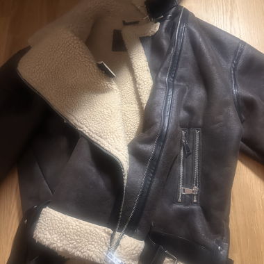 ZARA Shearling Aviator Jacket