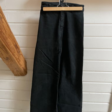 schwarze straight Jeans