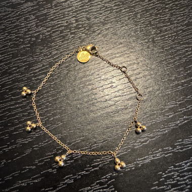 Gold-plated Bead Bracelet
