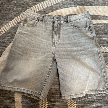 Short in denim grigio