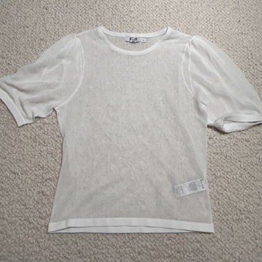 NA-KD Sheer Collar Top
