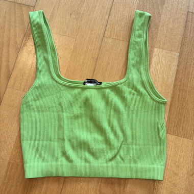 Crop-top vert herbe