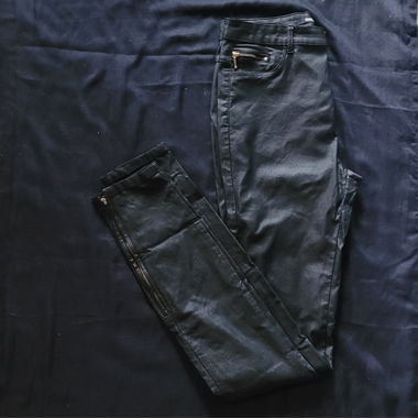 Pantalone stile Lederhose in similpelle di Only
