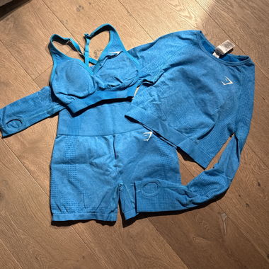 Gymshark Seamless Sportset bleu Taille S