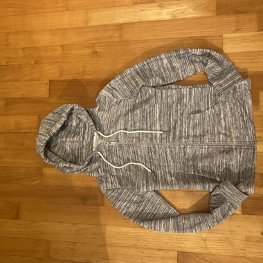 Felpa grigia con zip