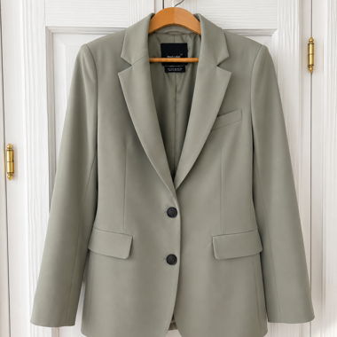 Blazer gris-vert kaki clair
