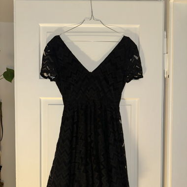 Sandro Paris Cocktail Kleid schwarz Mini, XS/34