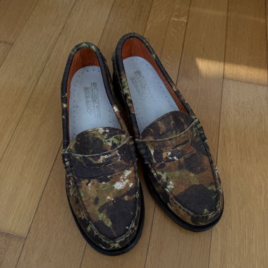 Mocassini in pelle Sebago camouflage
