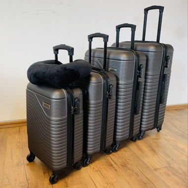 5-teiliges Hartschalen-Kofferset Anthrazit NEU