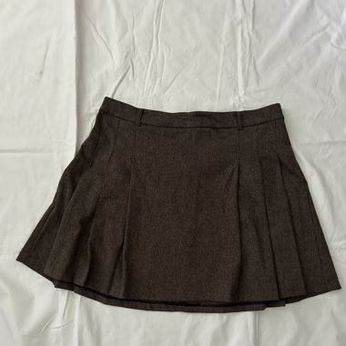 brown skirt from mango