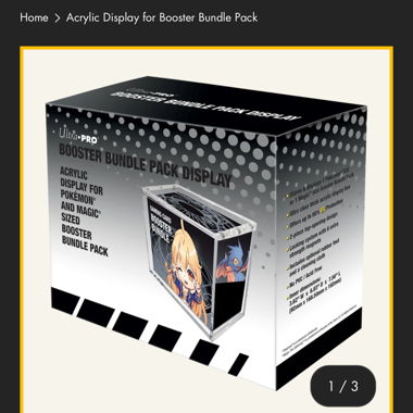 Scatola Ultra Pro Booster Pokémon 2x disponibile
