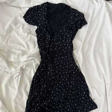 brandy melville floral wrap dress