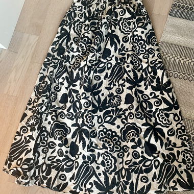 MNG patterned maxi skirt