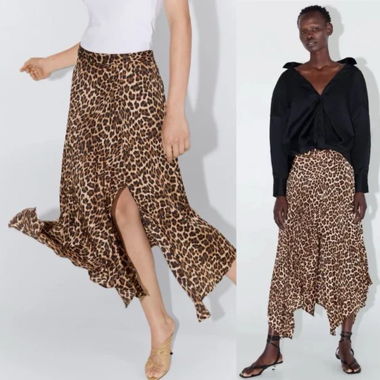 Gonna lunga leopardata