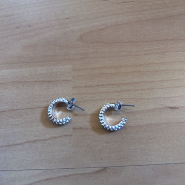 Silver-colored Hoop Earrings
