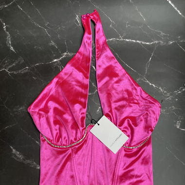 Pink Satin Top