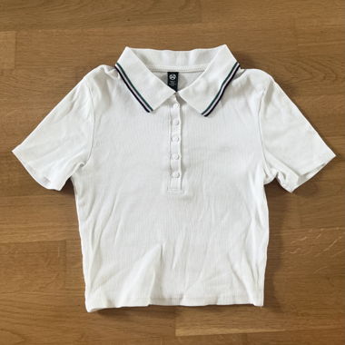 Weisses Crop-Top