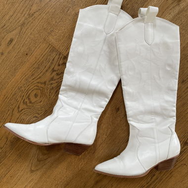 Bottes de cowboy blanches