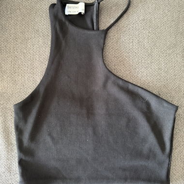 Black Bershka Crop Top