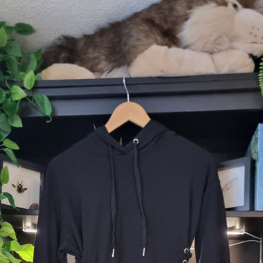 Black hooded Dress