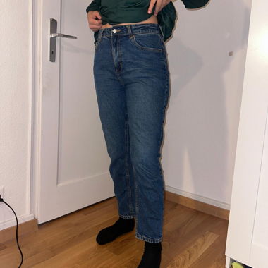 Jean droit H&M bleu