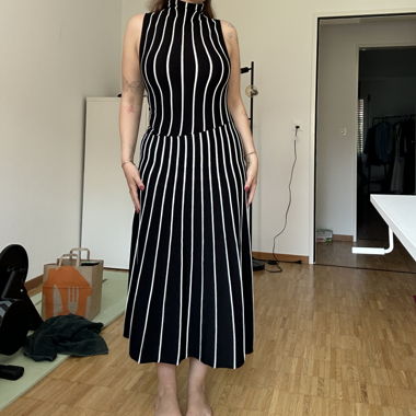 17 - Black Striped Dress