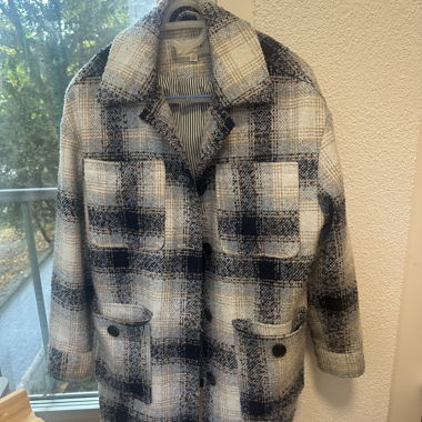 Blaue Jacke