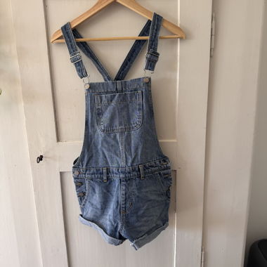 Salopette short in jeans