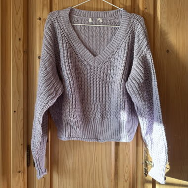 Strickpullover, Lila