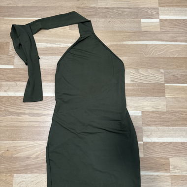 Abito Neckholder verde scuro