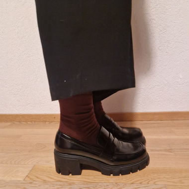 Black Platform Loafers