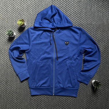 Zipper CDG bleu 