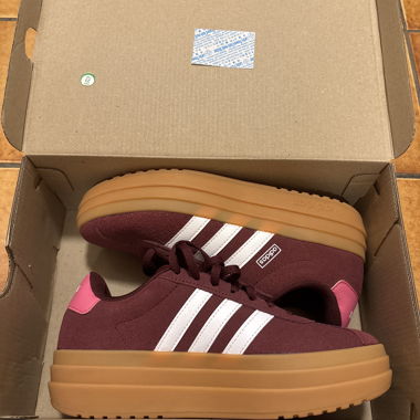 Adidas sneakers plateforme bordeaux