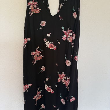 Rainbow floral sleeveless dress