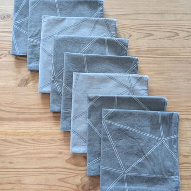 Set di 8 tovaglioli reversibili