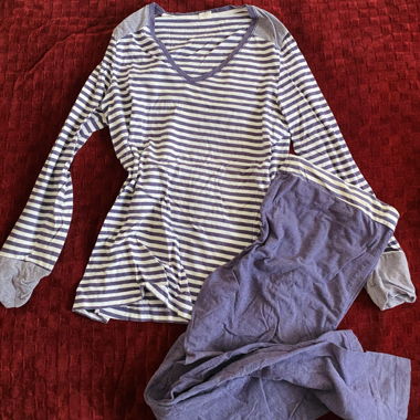 Purple Striped Pajamas