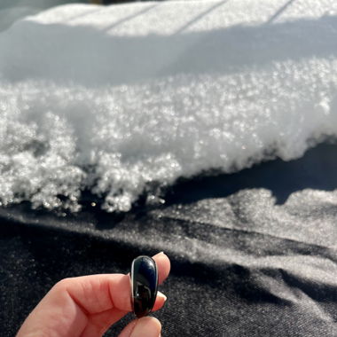Bague Calvin Klein acier et noir