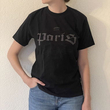 T-shirt noir Paris
