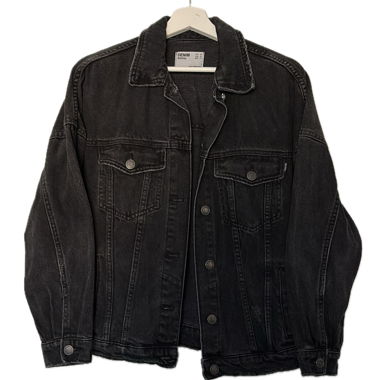 grey jeans jacket