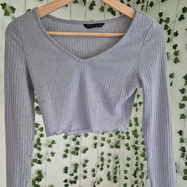 maglione grigio sottile