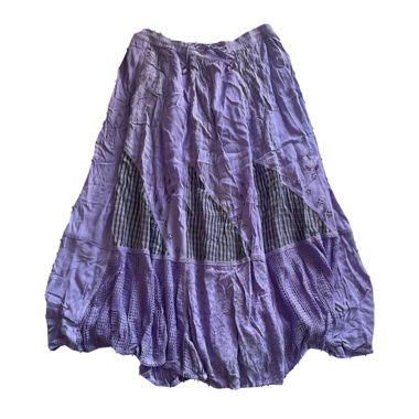 Gonna maxi lilla con pizzo