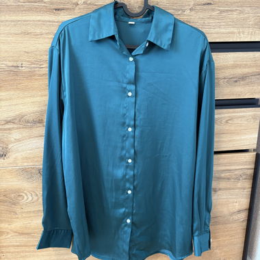 Blusa setosa - turchese