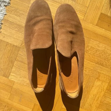 Brown Suede Loafers