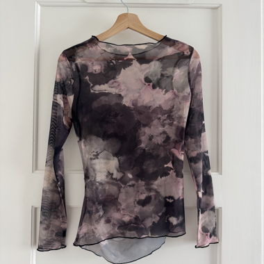 Transparenter Mesh-Longsleeve
